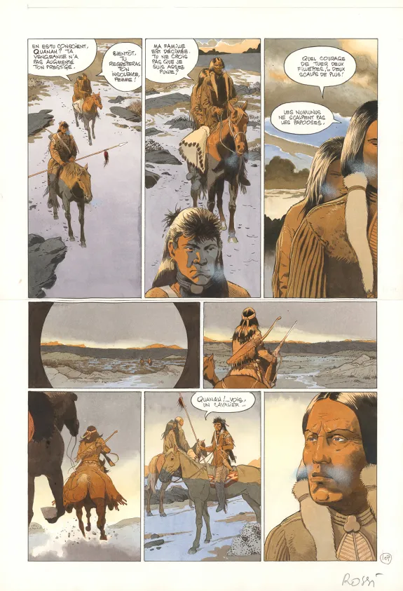 Planche couleur, Comanche Trail, Christian Rossi