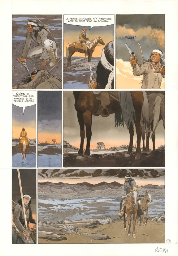 Planche couleur, Comanche Trail, Christian Rossi