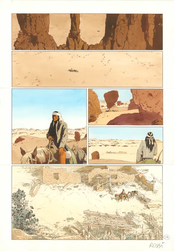 Planche couleur, Comanche Trail, Christian Rossi