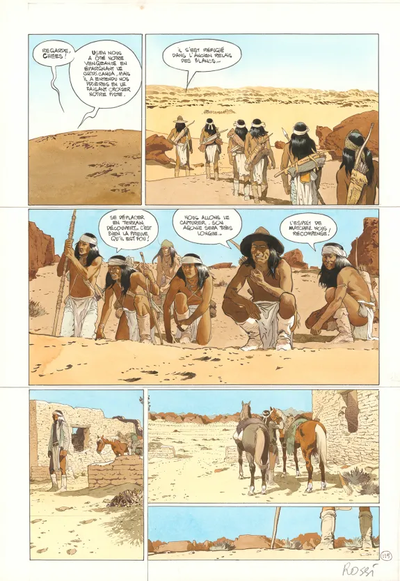 Planche couleur, Comanche Trail, Christian Rossi