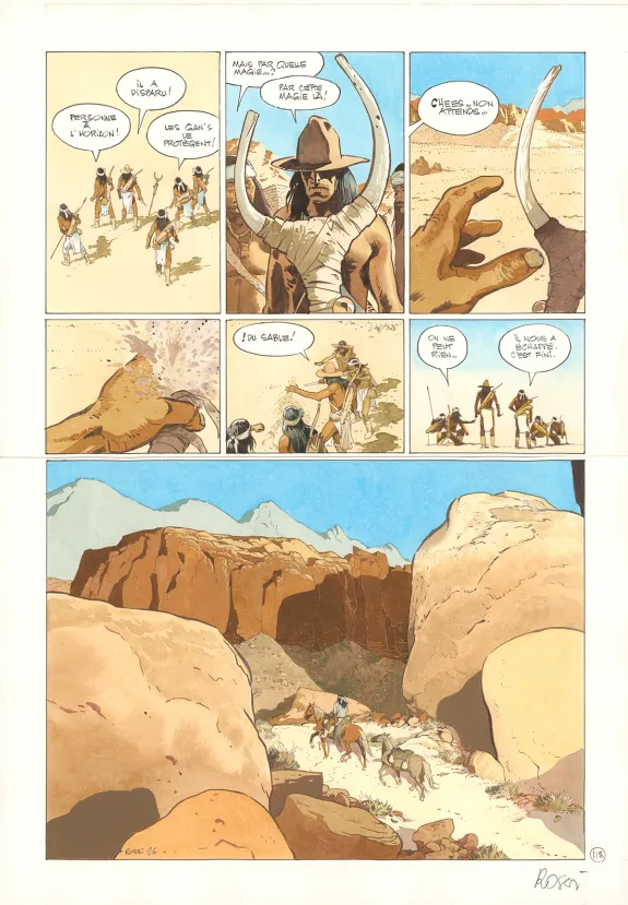 Planche couleur, Comanche Trail, Christian Rossi