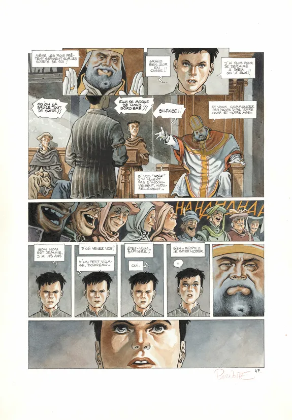 Planche couleur, Cauchon... Ou l'homme qui tua Jeanne d'Arc, Joël Parnotte