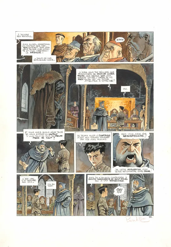 Planche couleur, Cauchon... Ou l'homme qui tua Jeanne d'Arc, Joël Parnotte