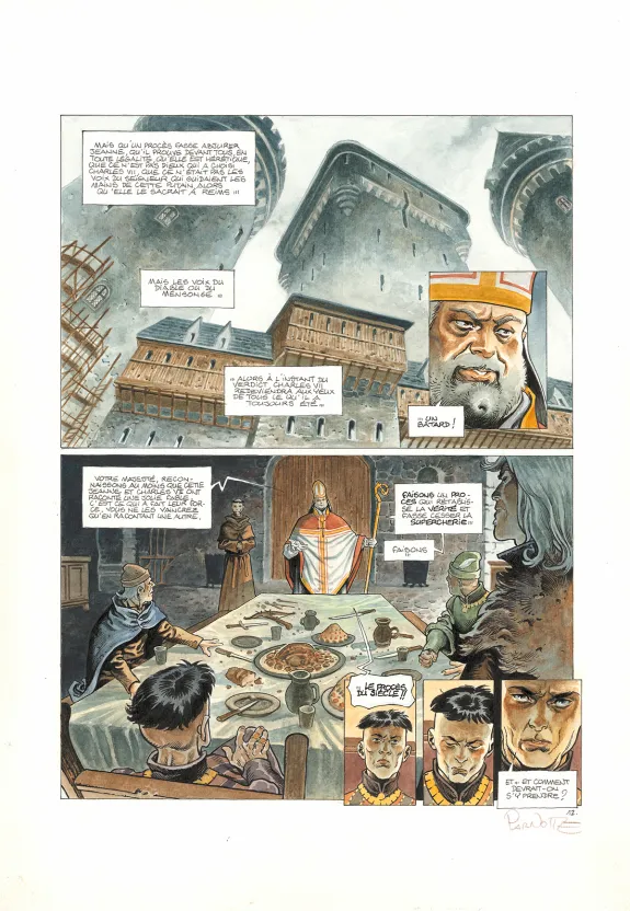 Planche couleur, Cauchon... Ou l'homme qui tua Jeanne d'Arc, Joël Parnotte