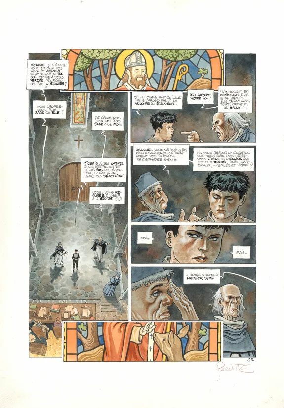 Planche couleur, Cauchon... Ou l'homme qui tua Jeanne d'Arc, Joël Parnotte