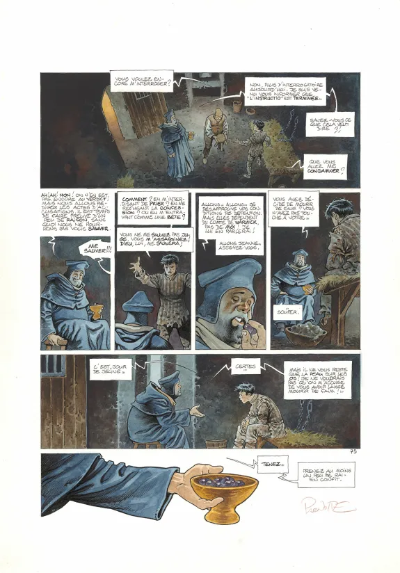 Planche couleur, Cauchon... Ou l'homme qui tua Jeanne d'Arc, Joël Parnotte