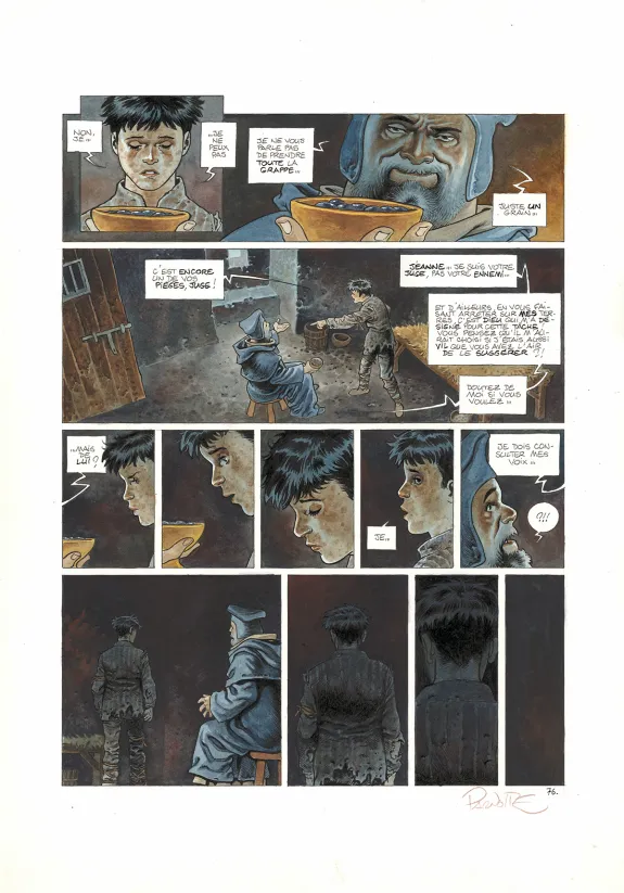 Planche couleur, Cauchon... Ou l'homme qui tua Jeanne d'Arc, Joël Parnotte
