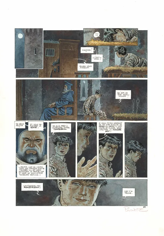 Planche couleur, Cauchon... Ou l'homme qui tua Jeanne d'Arc, Joël Parnotte
