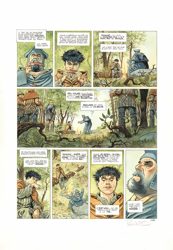 Planche couleur, Cauchon... Ou l'homme qui tua Jeanne d'Arc, Joël Parnotte