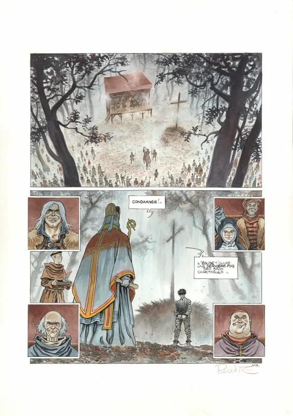Planche couleur, Cauchon... Ou l'homme qui tua Jeanne d'Arc, Joël Parnotte