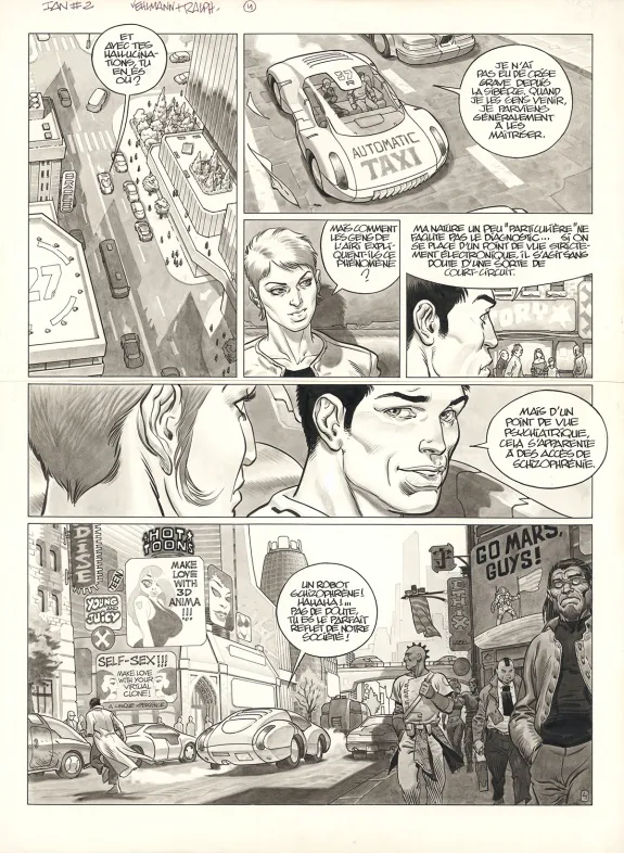 Planche noir et blanc, IAN, Leçon de ténèbres (T.2), Ralph Meyer