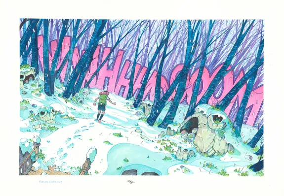 Colored original page, Maison Croa Croa, Davide Tosello