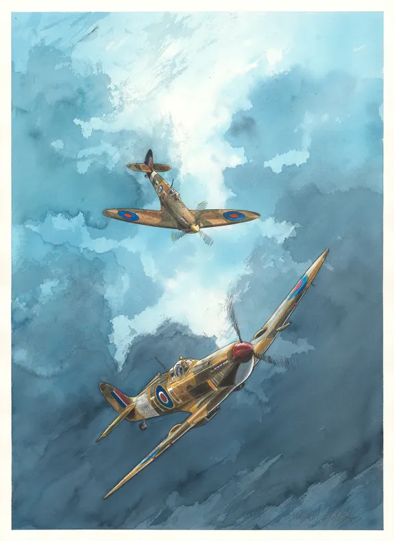 Colored original page, Ciel d'orages, Harvest Moons (T.2),  Warnauts et Raives