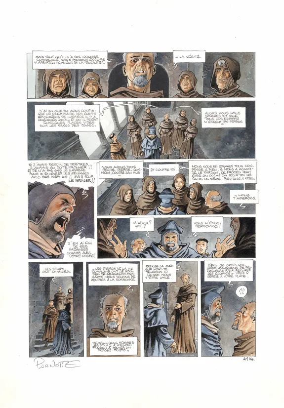 Planche couleur, Cauchon... Ou l'homme qui tua Jeanne d'Arc, Joël Parnotte