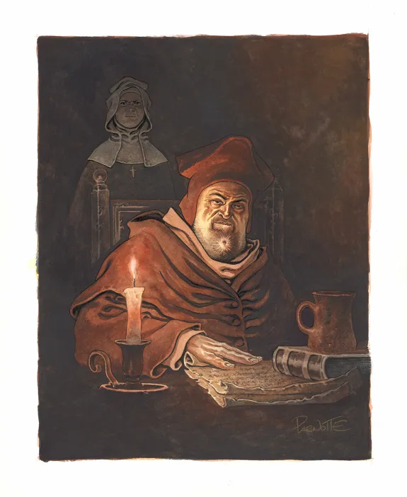 Planche couleur, Cauchon... Ou l'homme qui tua Jeanne d'Arc, Joël Parnotte
