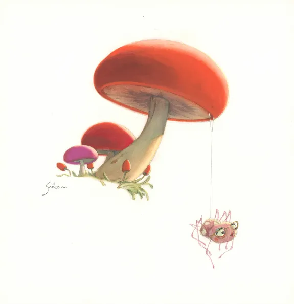 Colored illustration, À la découverte des humains, Quentin Gréban