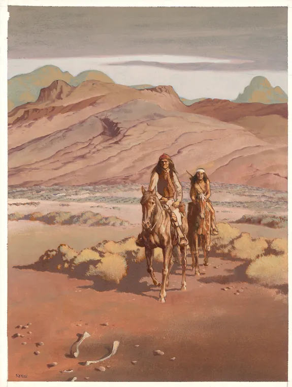 Illustration couleur, Golden West, Christian Rossi