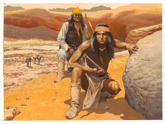 Illustration couleur, Golden West, Christian Rossi