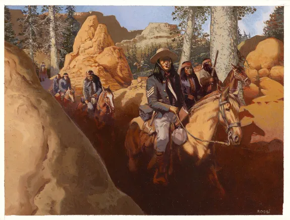 Illustration couleur, Golden West, Christian Rossi
