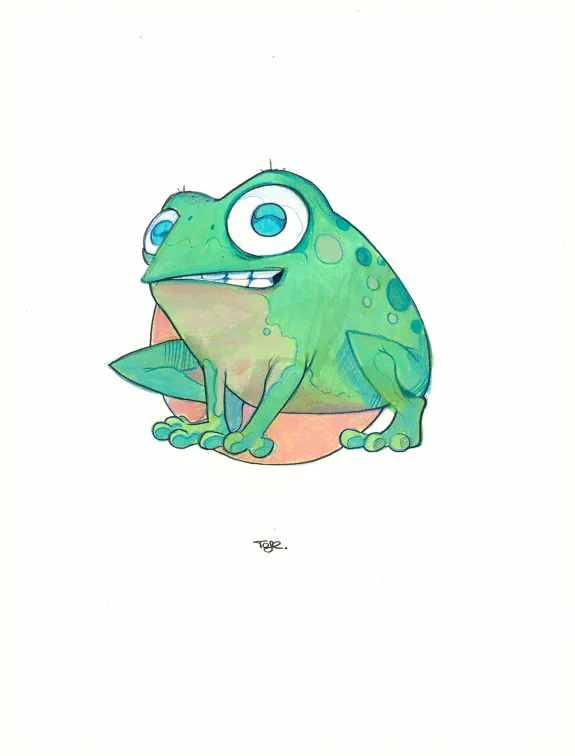 Colored illustration, Maison Croa Croa, Davide Tosello