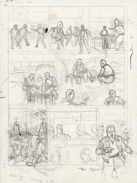 Sketch, Blake et Mortimer, Ted Benoit