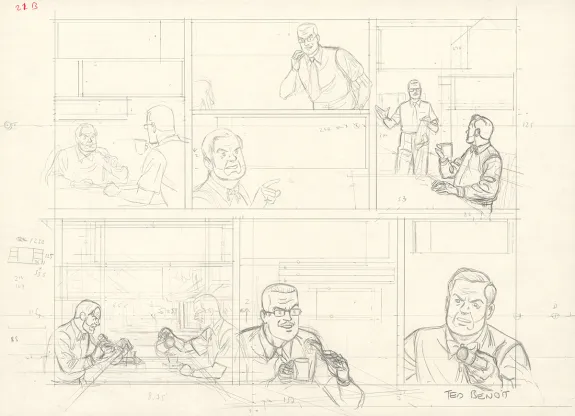 Crayonné, Blake et Mortimer, Ted Benoit