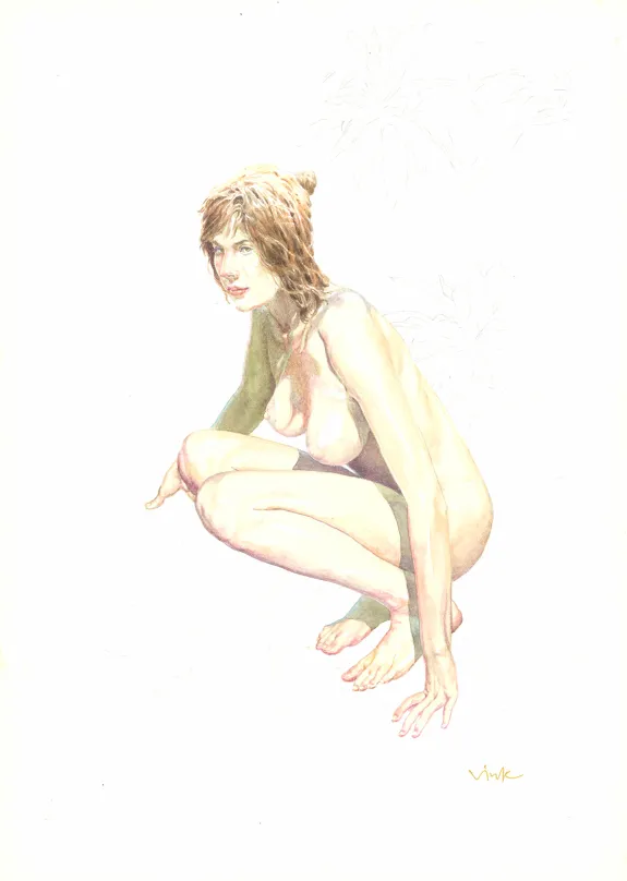 Illustration couleur, Le Moine fou,  Vink