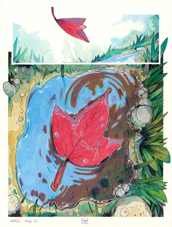 Colored original page, Maison Croa Croa, Davide Tosello