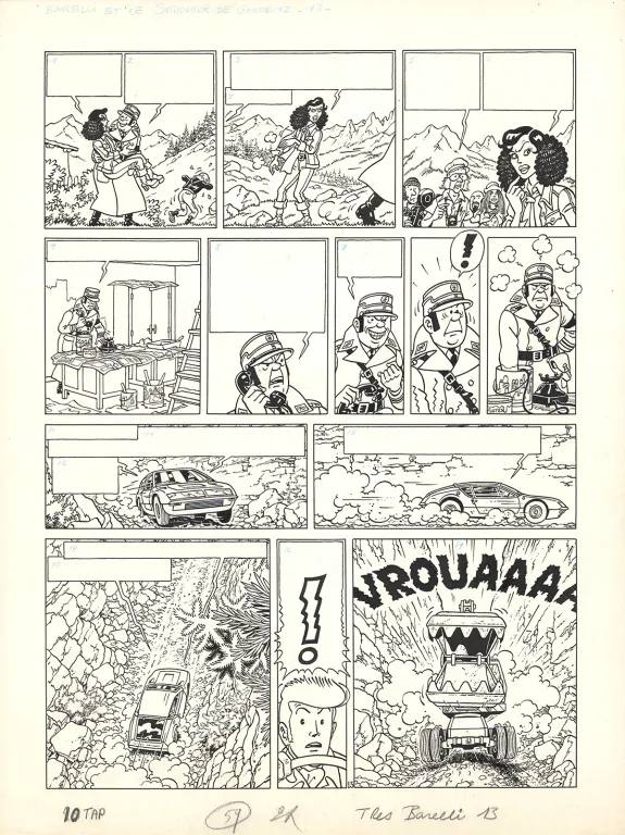 Planche noir et blanc, Barelli, Le Seigneur de Gonobutz (T.7), Bob De Moor