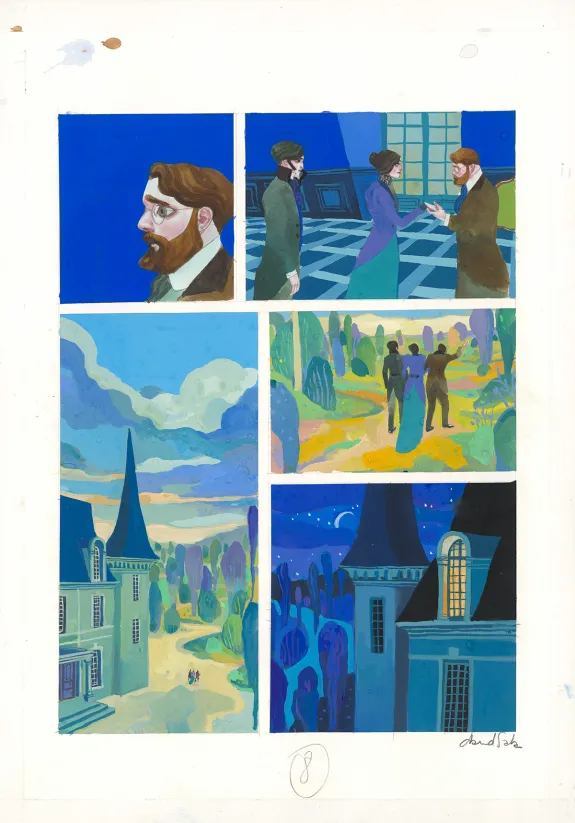 Planche couleur, Frankenstein, David Sala