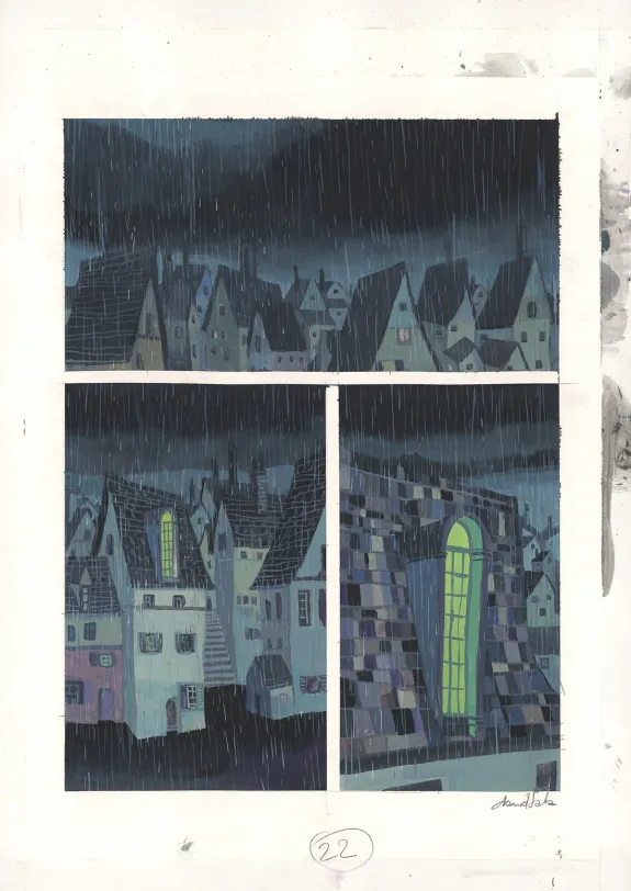 Planche couleur, Frankenstein, David Sala