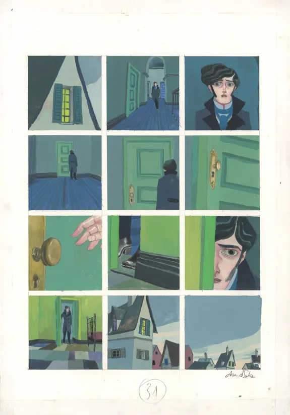 Planche couleur, Frankenstein, David Sala