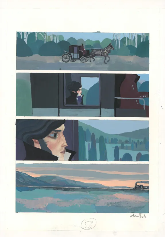 Planche couleur, Frankenstein, David Sala