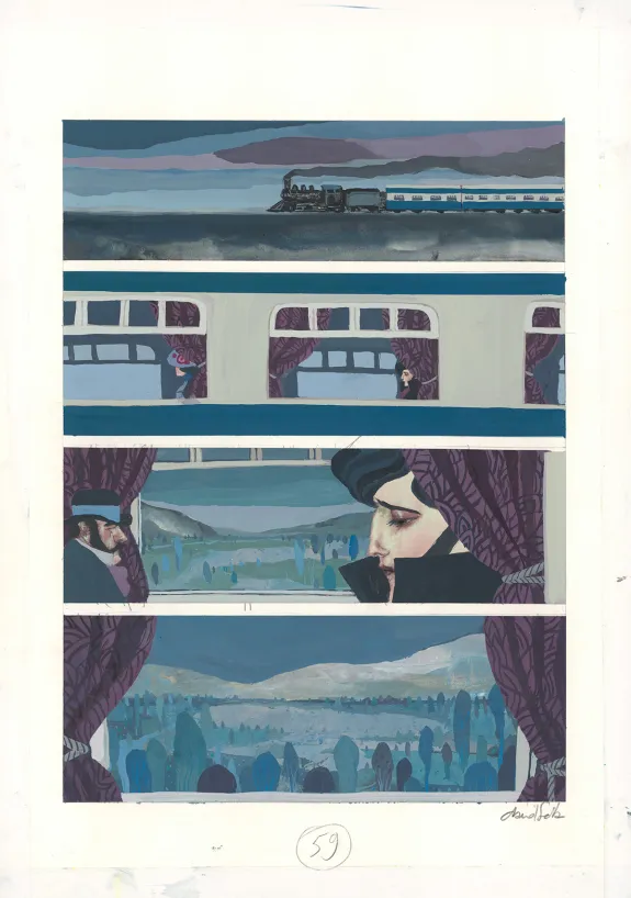 Planche couleur, Frankenstein, David Sala
