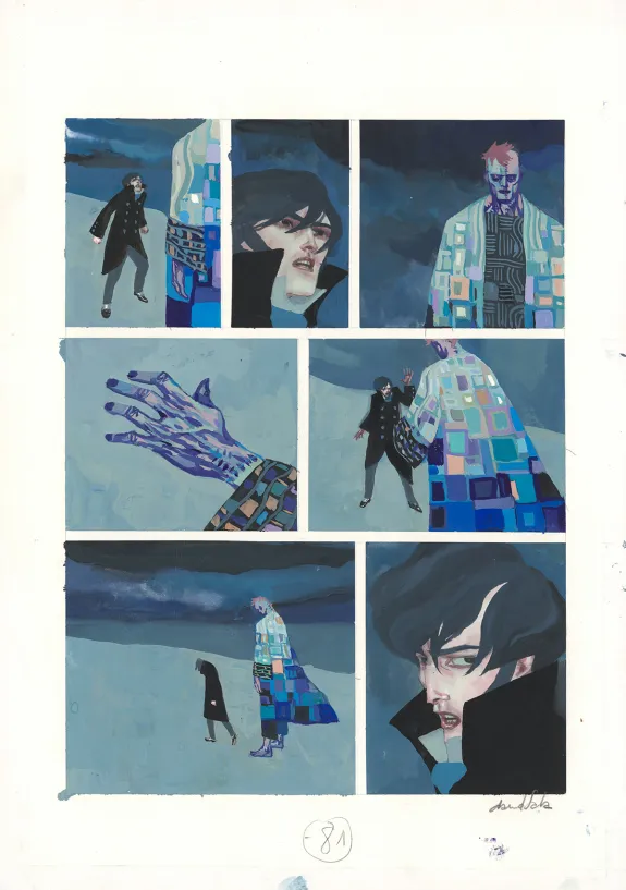 Planche couleur, Frankenstein, David Sala
