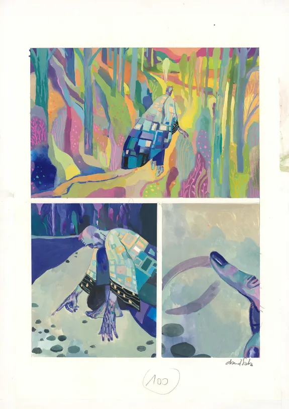 Planche couleur, Frankenstein, David Sala