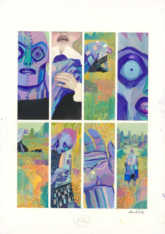 Planche couleur, Frankenstein, David Sala