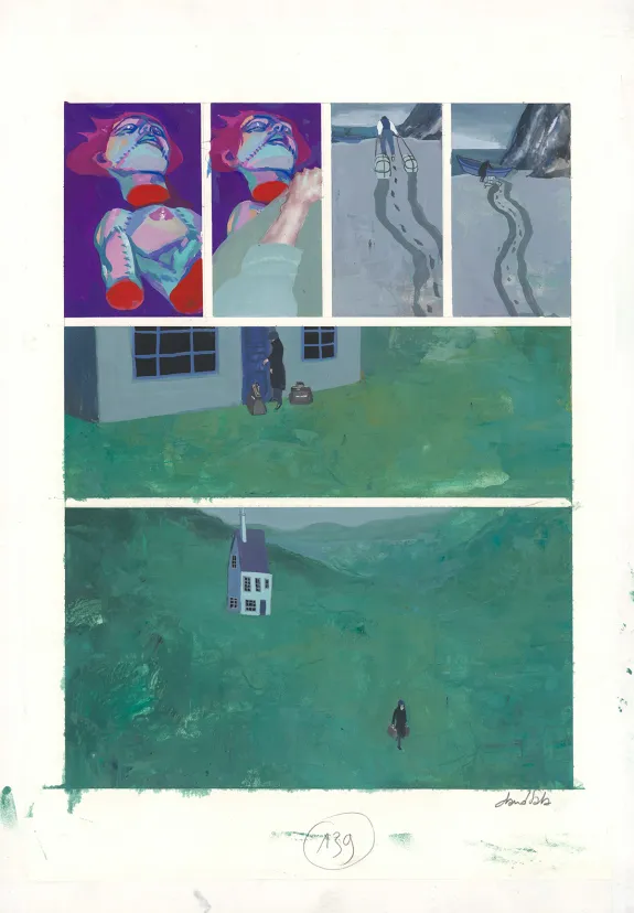Planche couleur, Frankenstein, David Sala