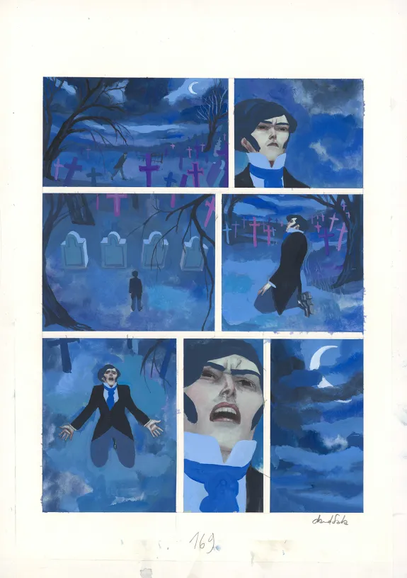 Planche couleur, Frankenstein, David Sala