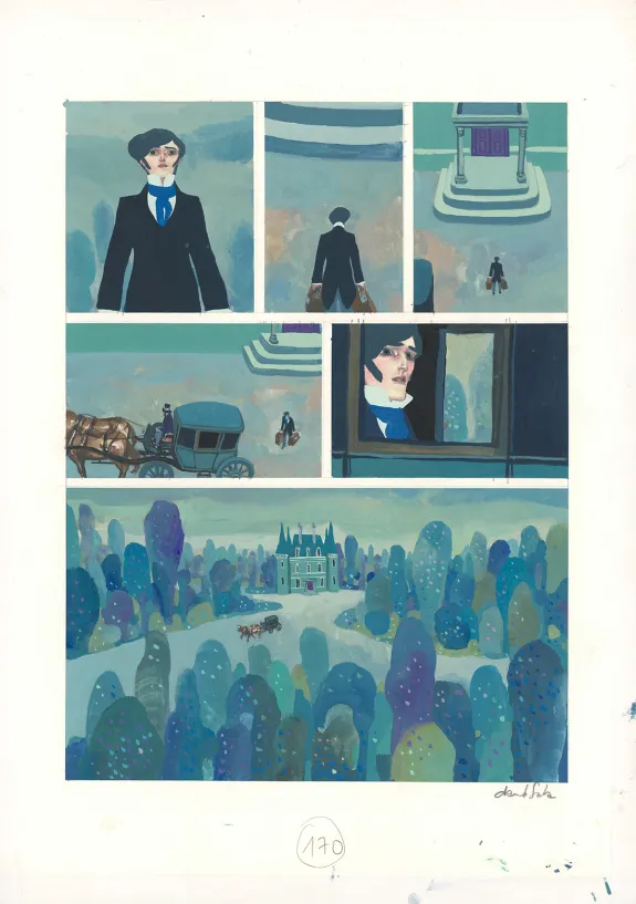 Planche couleur, Frankenstein, David Sala