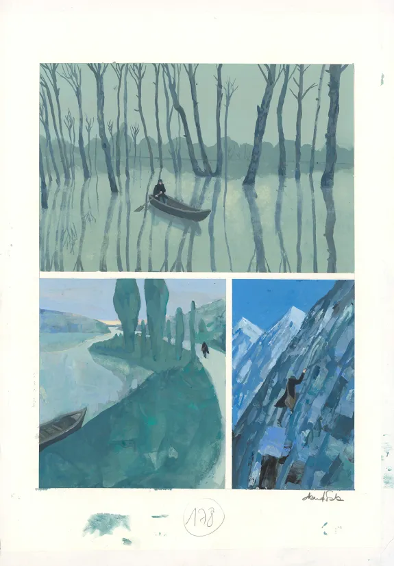 Planche couleur, Frankenstein, David Sala