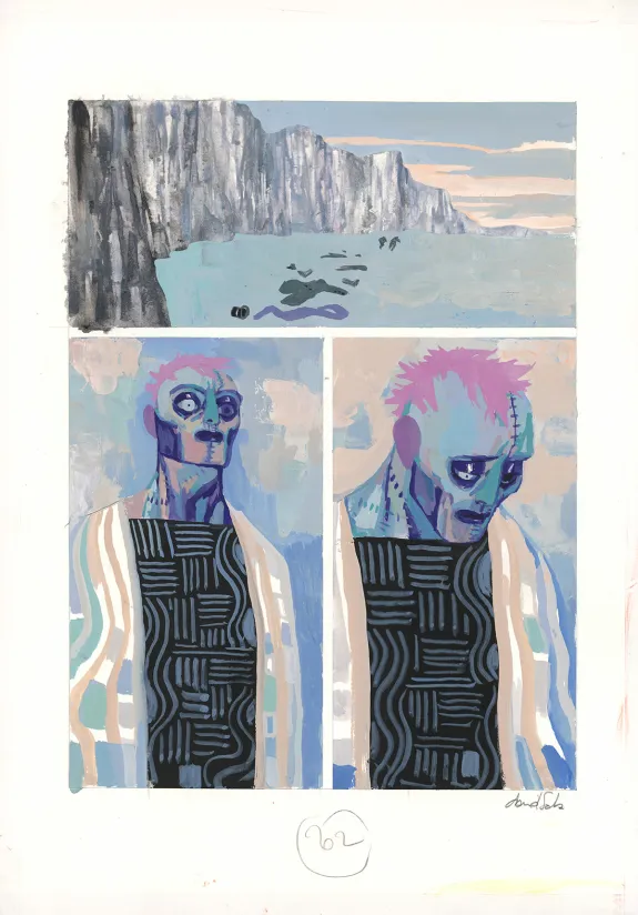 Planche couleur, Frankenstein, David Sala