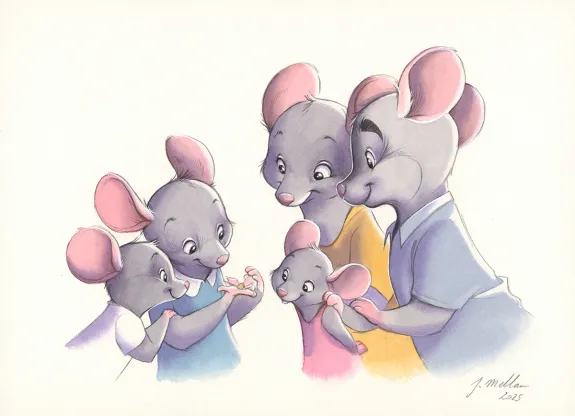 Illustration couleur, Les belles histoires de grand mère pour les beaux jours, Julie Mellan