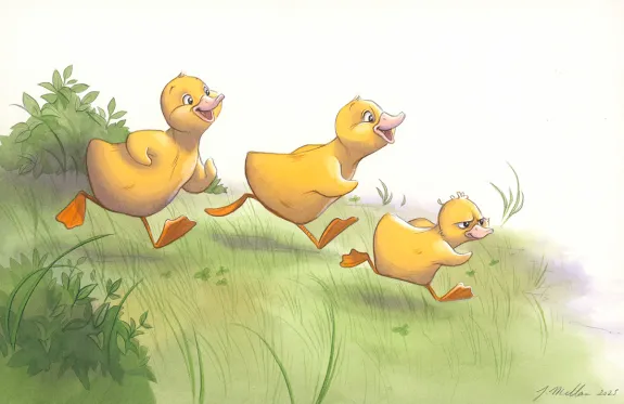 Illustration couleur, Les belles histoires de grand mère pour les beaux jours, Julie Mellan