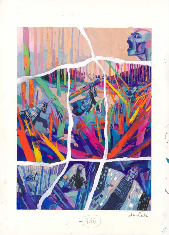 Planche couleur, Frankenstein, David Sala