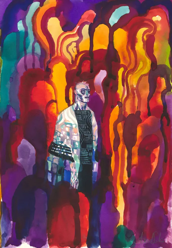Illustration couleur, Frankenstein, David Sala