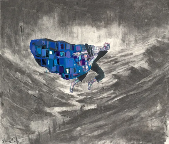 Illustration couleur, Frankenstein, David Sala