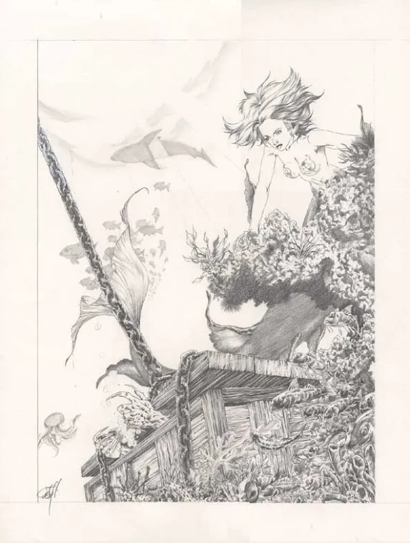 Illustration noir et blanc, Djillali Defali