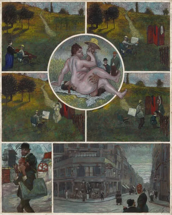 Planche couleur, Le Bordel des muses, Au Moulin-Rouge (T.1), Gradimir Smudja