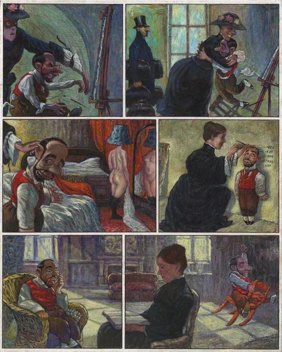 Planche couleur, Le Bordel des muses, Au Moulin-Rouge (T.1), Gradimir Smudja